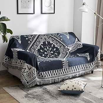 Amazon｜ソファカバー マルチカバー エスニック ポへミア風 90*90cm 3